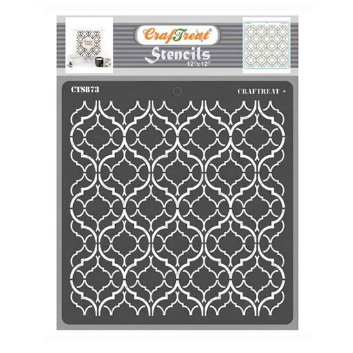 CrafTreat Trellis in trellis Stencil 12x12 Inches for Wall Painting Art & craft