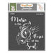 CrafTreat Voice of the Soul Stencil 6x6 Inches for Home Décor Wall art