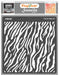 CrafTreat Zebra Skin Stencil for Art Paintings 6x6 Inches