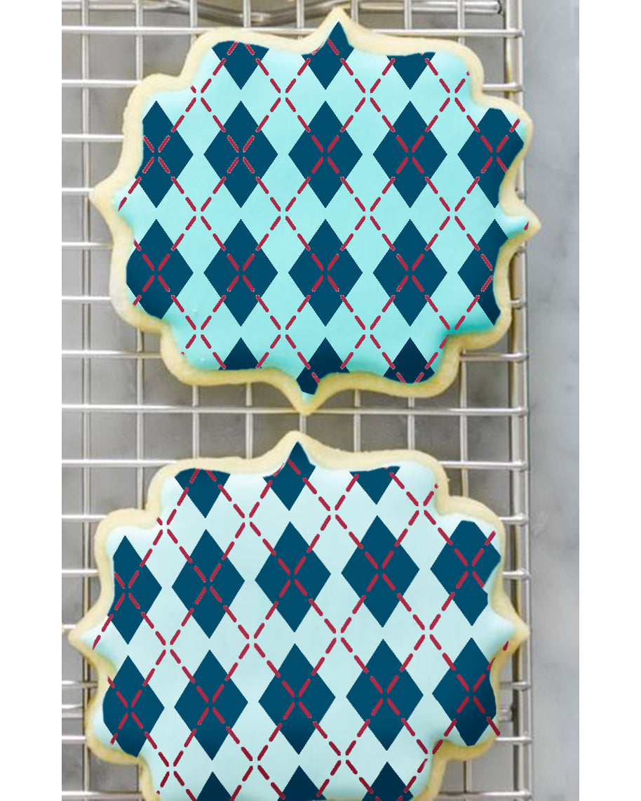 CrafTreat Argyle Diamond Pattern Stencil 6x6 Online — Craftreat