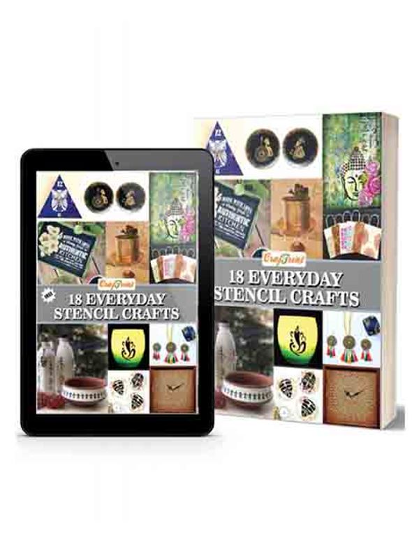 Buy 18 Everyday Stencil Crafts Book Online | CrafTreat — Craftreat