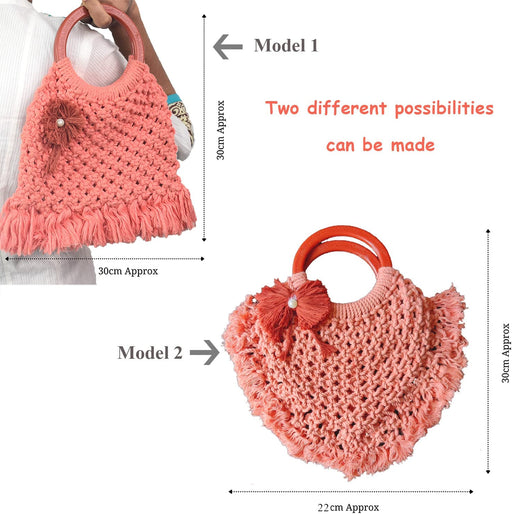 CrafTreat Macrame Handbag Kit 2 diff design