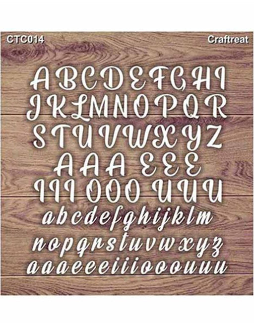 Alphabets Laser Cut Chipboard CTC014 Chiplets for Scrapbooking Crafts