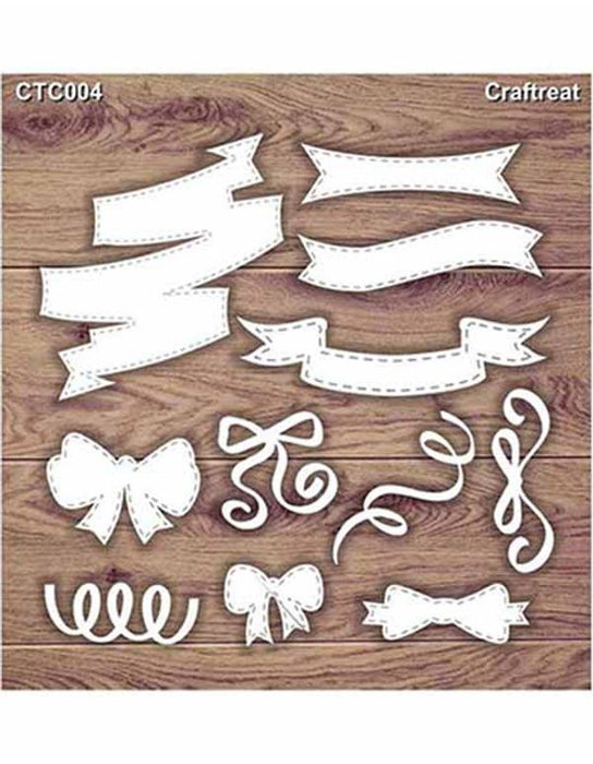 Banners and bows Laser Cut Chipboard CTC004