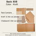 CrafTreat Basic 8x8 Scrapbook Templates Packing 