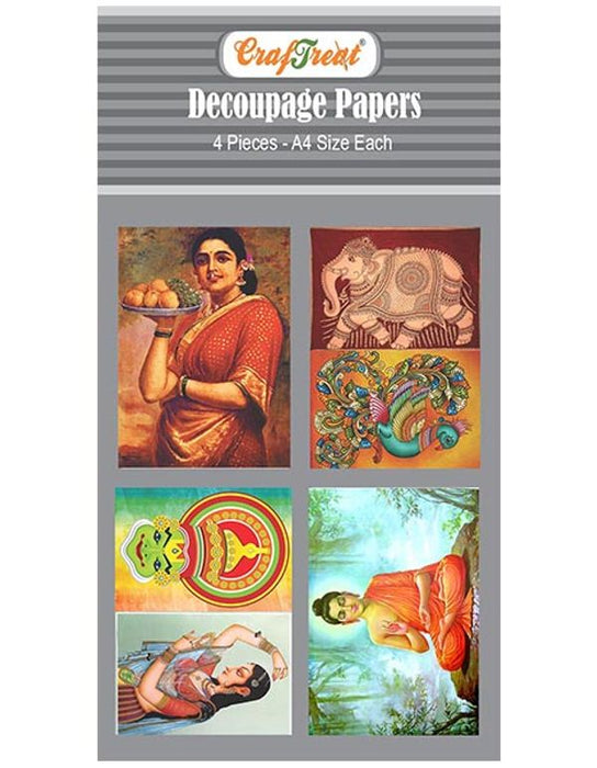 CrafTreat Painting Decoupage Paper A4 Scrapbooking Crafts DIY Paper Crafts