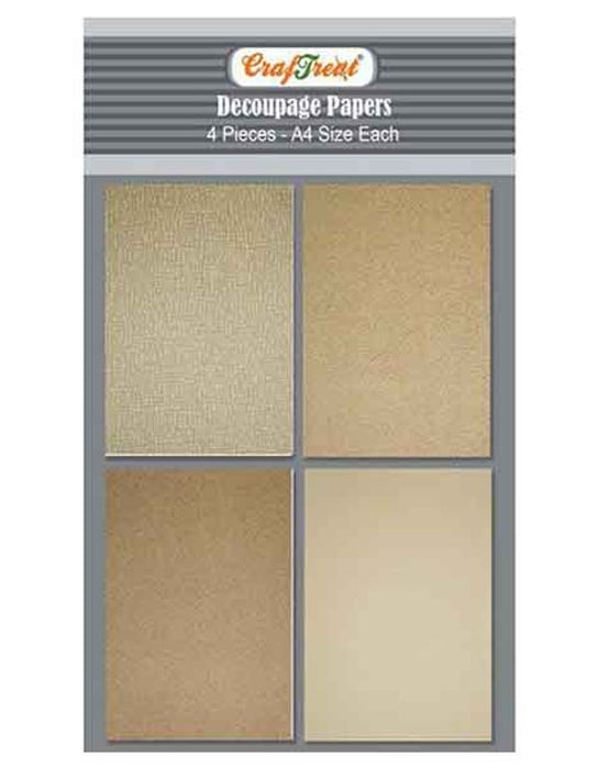 CrafTreat Embossed Texture Decoupage Paper A4