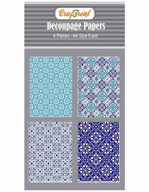 CrafTreat Moroccan Decoupage Paper A4 Scrapbooking Crafts DIY Paper Crafts