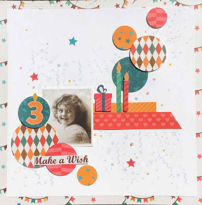 Lets Party Birthday Paper Pack for Family Cards 