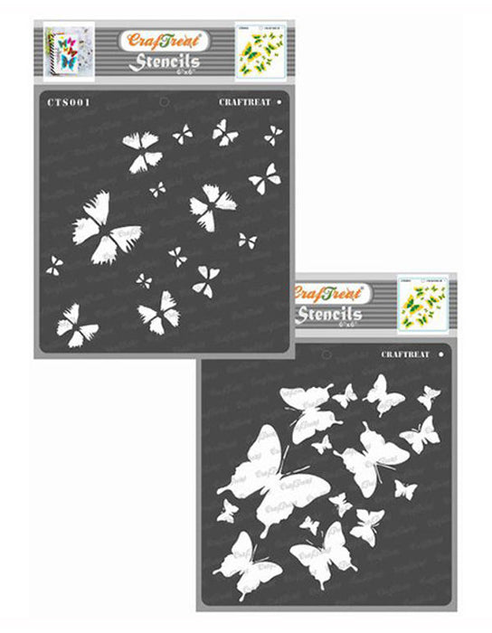 CrafTreat Butterfly Stencil Bird stencil 