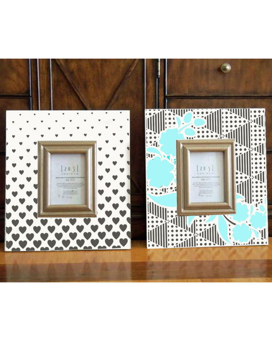Heart background photo frame for table décor