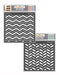 CrafTreat Striped Chevrons and Striped Herrringbone Stencil 6x6 Inches CrafTreat