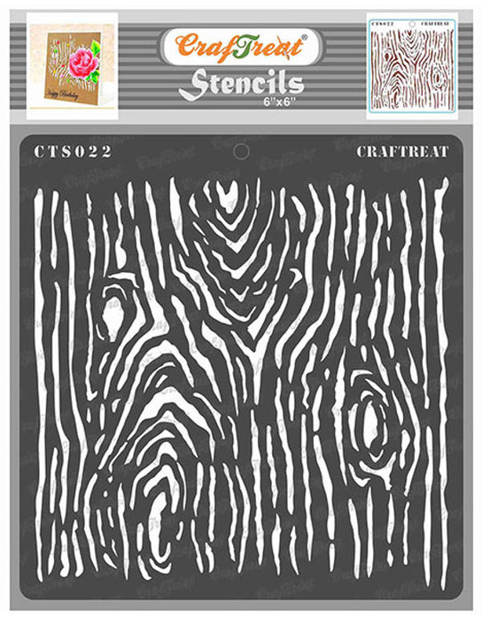CrafTreat Woodgrain StencilCTS022