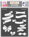 CrafTreat Ribbon Stencil Bow Stencil CTS030