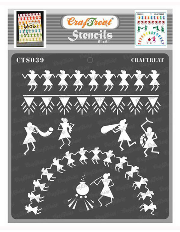 Printbob Painting Stencils Warli Stancil, For Home, Packaging Type: Packet