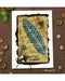 Feather Stencil Painting for Antique Card Decorations 