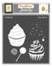 CrafTreat Cup Cake Stencil for Paintings 