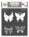 CrafTreat Butterflies Layered Flower Stencil 