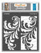 CrafTreat Swirl Stencil Pattern Stencil 
