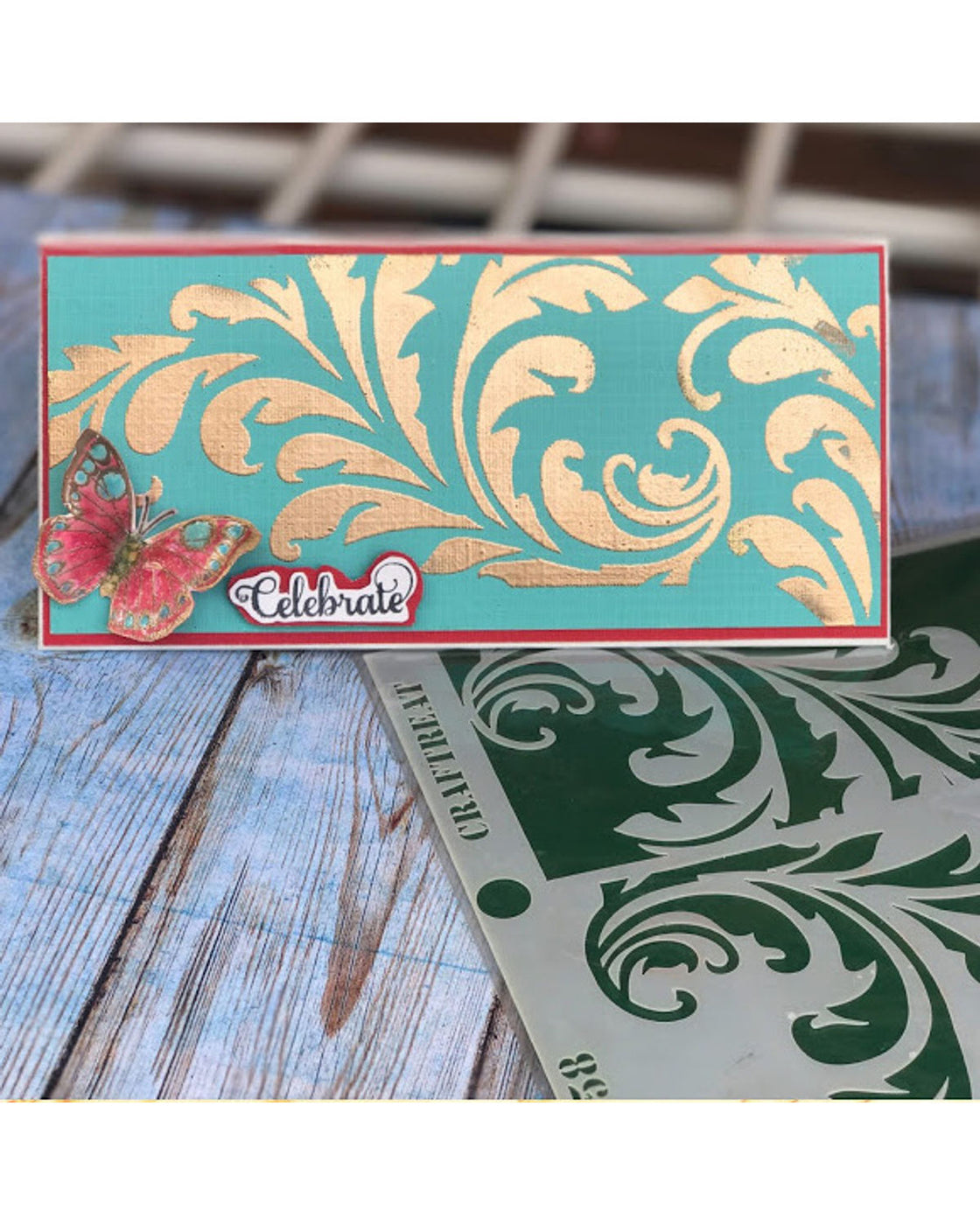 Buy Flourish Positive Negative Geometric Stencil 6x6 Inches Online ...