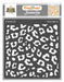 CrafTreat cheetah skin texture stencil 6x6 Inches for decorating Crafts