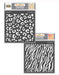 CrafTreat cheetah and Zebra skin texture stencil 6x6 Inches for DIY Arts and Crafts