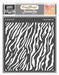 CrafTreat Zebra skin texture stencil for Fabric Designs