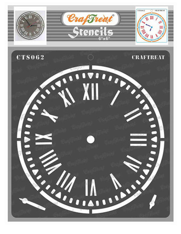 Buy Clock Stencil 6x6 Inches Online | CrafTreat Geometric — Craftreat