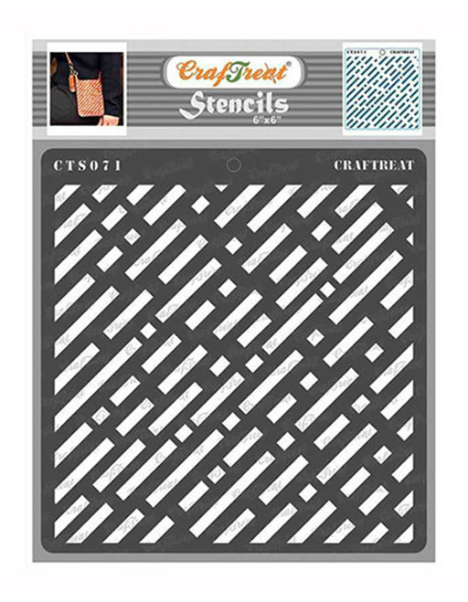 CrafTreat Stripe Pattern Stencil