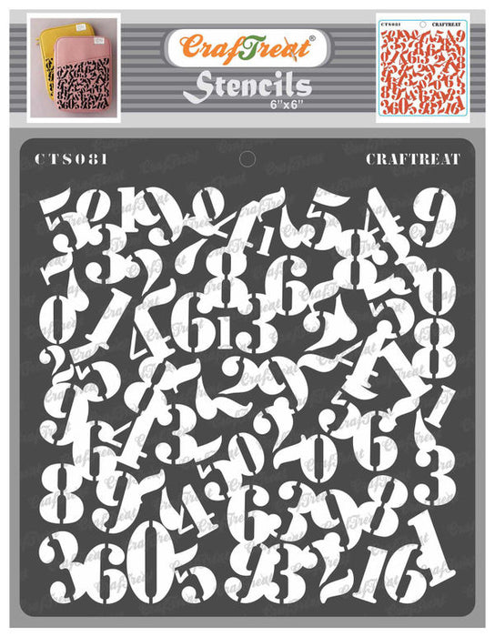 CrafTreat Numeric StencilCTS081