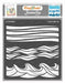 CrafTreat Waves Stencil Pattern Stencil 