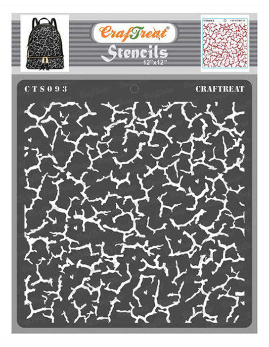 CrafTreat Crackle 12 Inches StencilCTS093