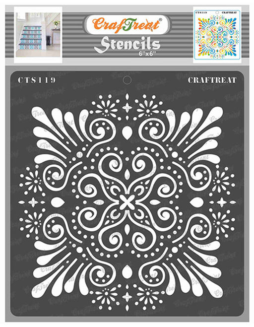 CrafTreat Stencil - Layered Mandala 6x6 3 Pcs Online