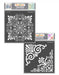 CrafTreat Ornate Background and Ornate Corners Stencil 6x6 Inches CrafTreat