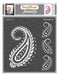 CrafTreat Paisley and border StencilCTS123