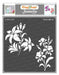 CrafTreat Lily and Iris Flower Stencil Floral Stencil