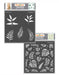 CrafTreat Ferns and Tropical Leaves Stencil CTS152nCTS154