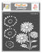 CrafTreat 2 Step Daisy Stencil Flower Stencil 