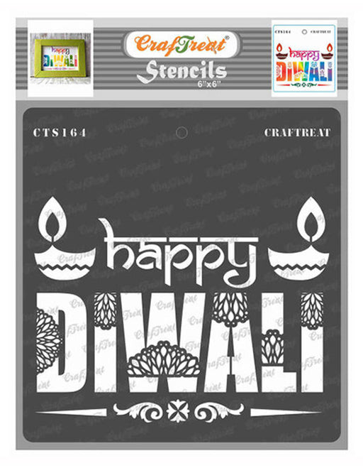 CrafTreat Happy Diwali StencilCTS164