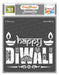 CrafTreat Happy Diwali Stencil quote stencil 