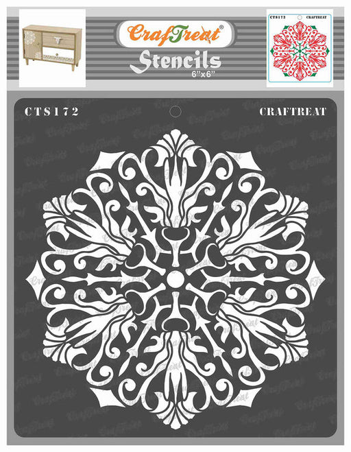 CrafTreat Flower Mandala Wall Stencils for Painting Large Pattern - Fl —  CHIMIYA