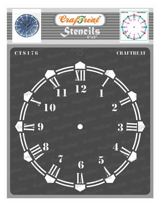 CrafTreat Wall Clock Stencil for paintings 