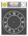 CrafTreat Roman Numeral clock stencil for paintings 