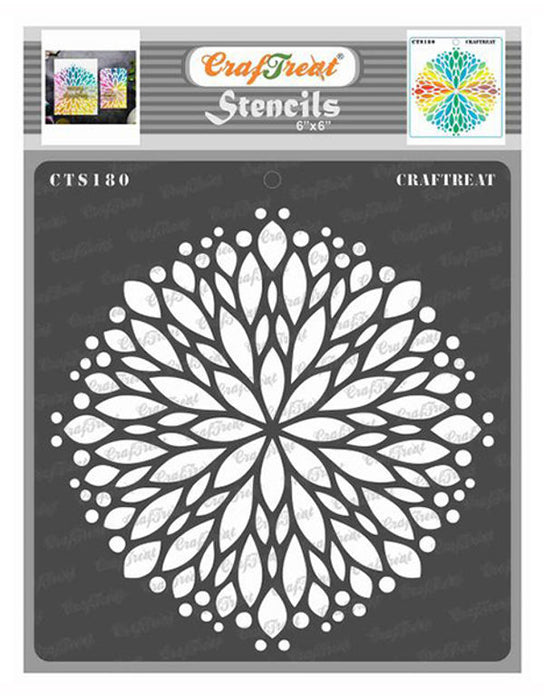 CTS180 Flower Burst Stencil for paintings 