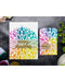 flower burst stencil ideas for gift card making