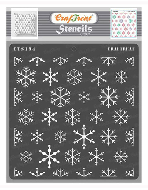 CrafTreat Snowflake Stencil for paintings 