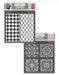 CrafTreat Moroccan Trellis and Moroccan Tiles stencil 6x6 inches