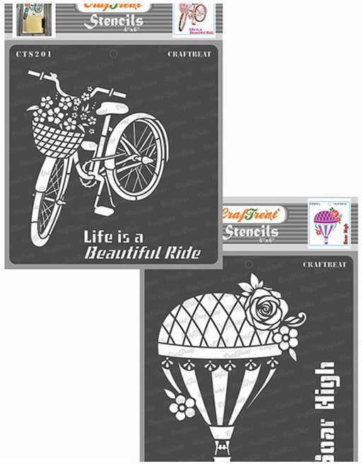 CrafTreat Life is a Beautiful Ride and Soar High Stencil CTS201nCTS221
