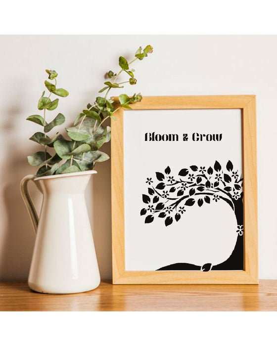 bloom and grow tree stencil for paintings 
