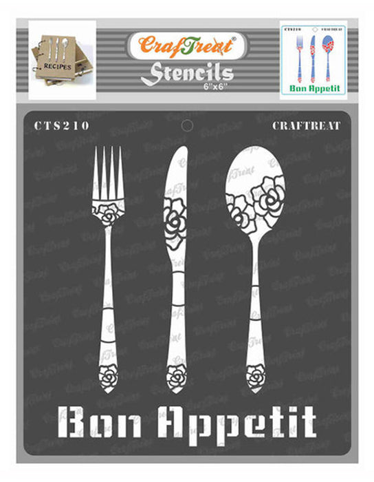 CrafTreat Bon Appetit StencilCTS210